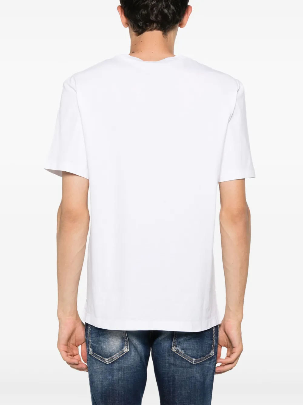 DSQUARED2 T-shirt met geborduurd logo Wit
