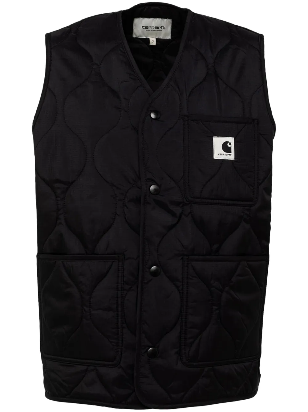Carhartt WIP chaleco con aplique del logo | negro | Image 1