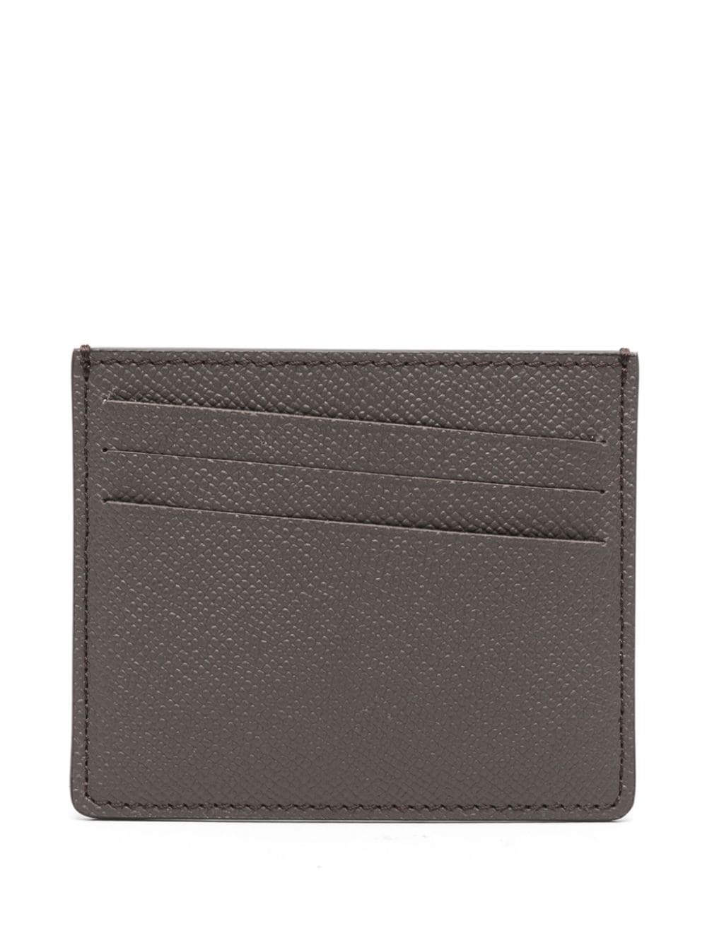 Maison Margiela Four-stitch Cardholder In Grey