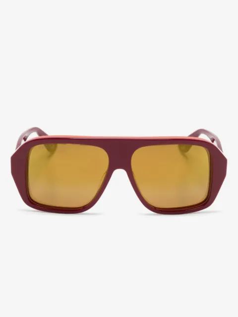 Gucci Eyewear Oversized-Sonnenbrille mit Logo-Gravur