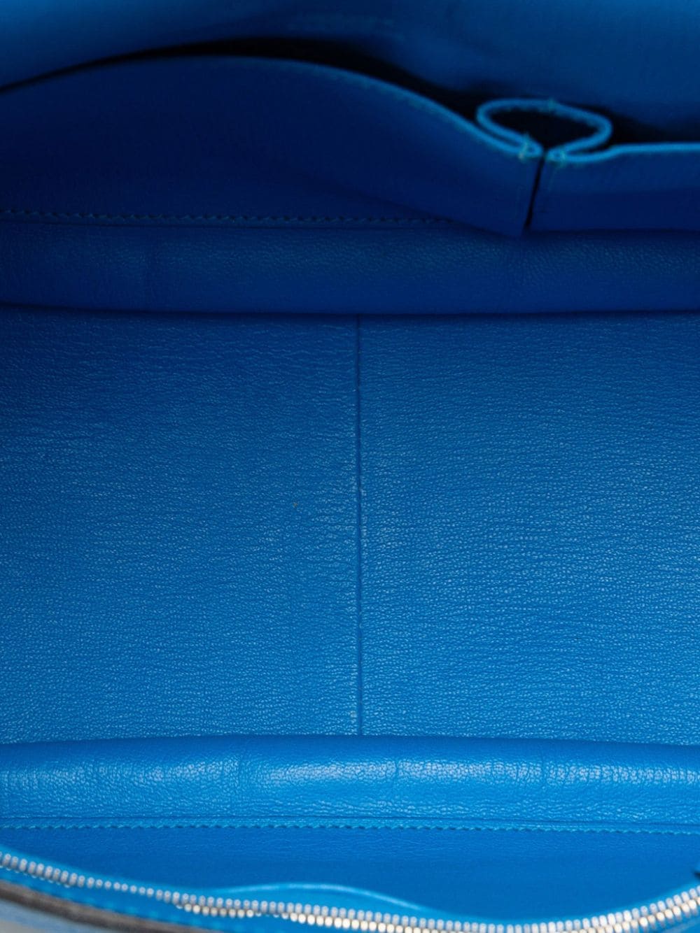 Pre-owned Hermes 2013 Clemence Jypsiere 31 Crossbody Bag In Blue