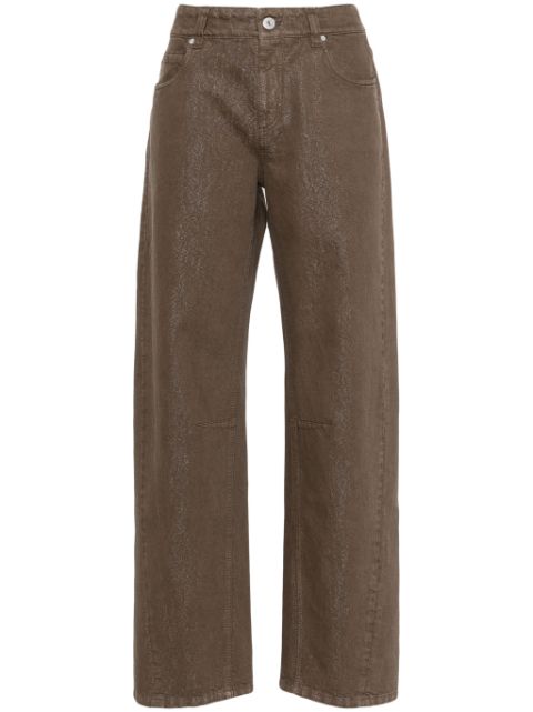 Brunello Cucinelli glitter-detailing straight jeans