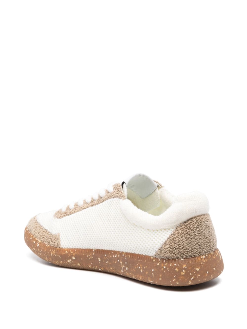 Shop Themoirè Aura Knitted Sneakers In White