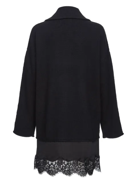PINKO lace-detail zip-up dress 103917A226 - 1