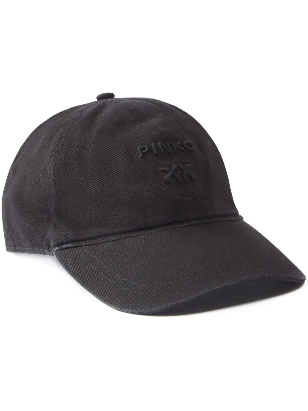Shop Pinko Logo-embroidered Cap In Black