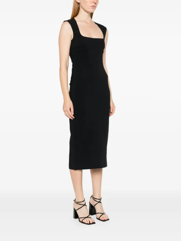 ワンピース PINKO Woman Dress Black 105422A2PT ZZ2 PINKO Buckled Long Dress | Black | FARFETCH