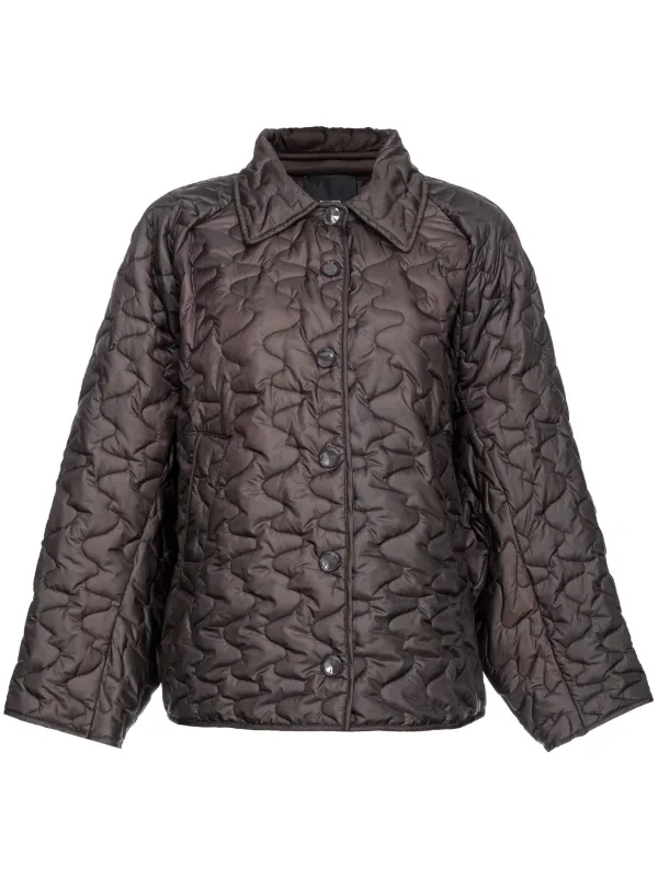 PINKO Quilted press-stud Jacket | Black | FARFETCH BN