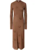 PINKO georgette dress - Brown