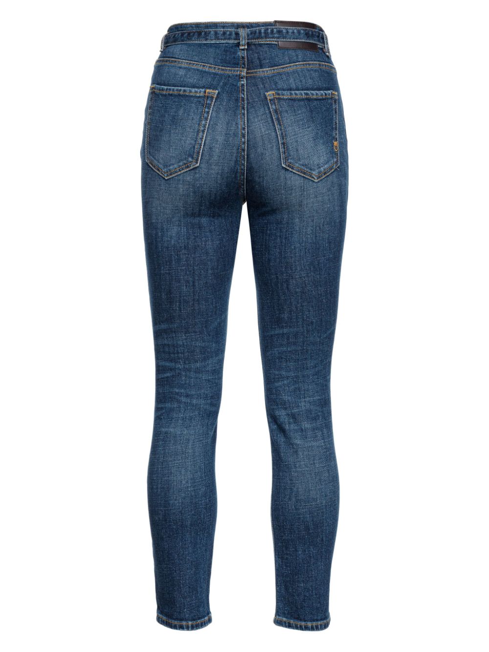 Shop Pinko Susan Skinny High-rise Jeans In Blau