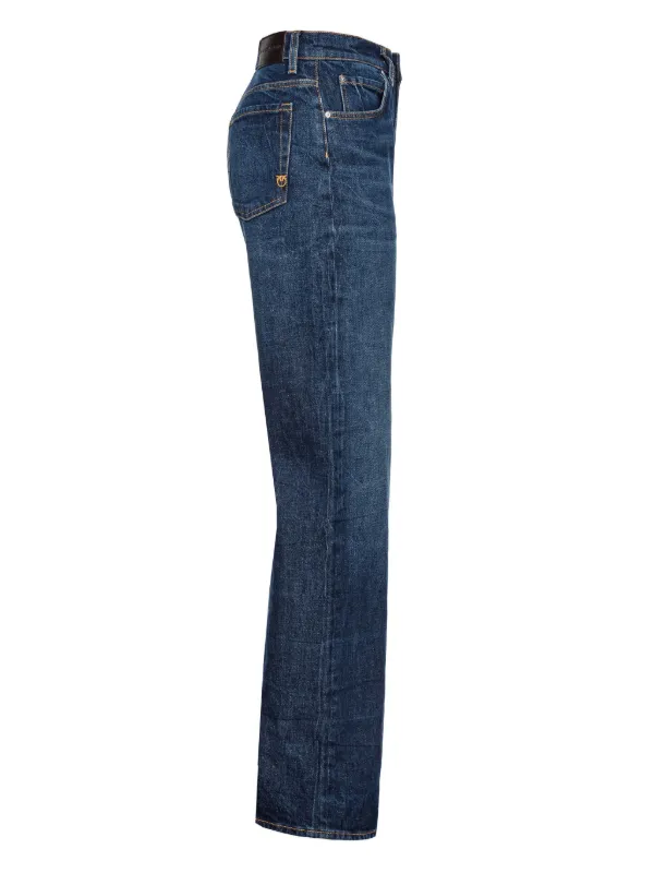 PINKO Wanda cotton-blend Jeans | Blue | FARFETCH UK