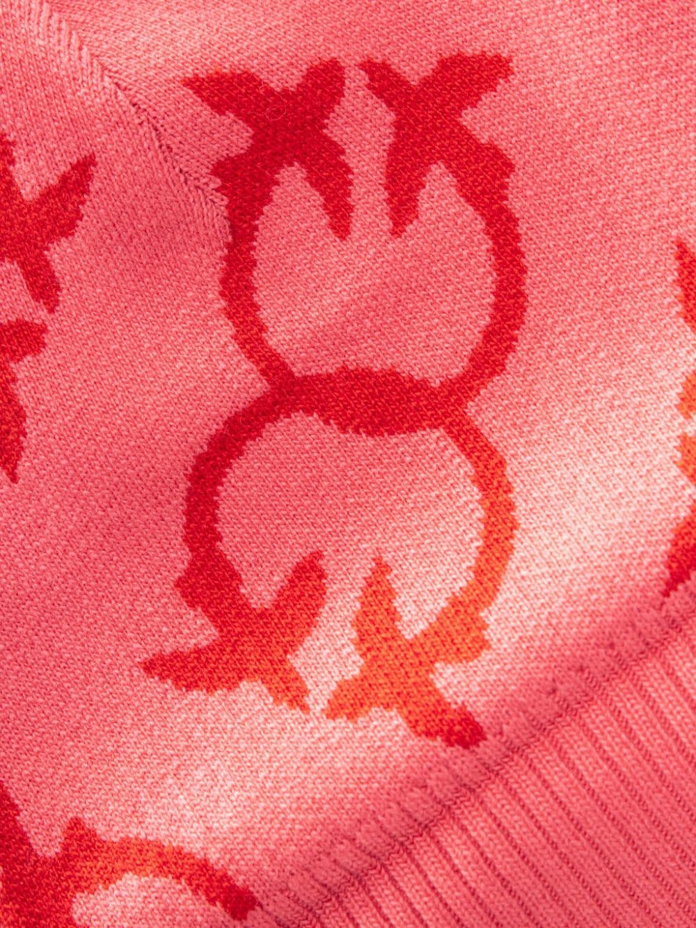 Shop Pinko Logo-jacquard Beanie Hat In Pink