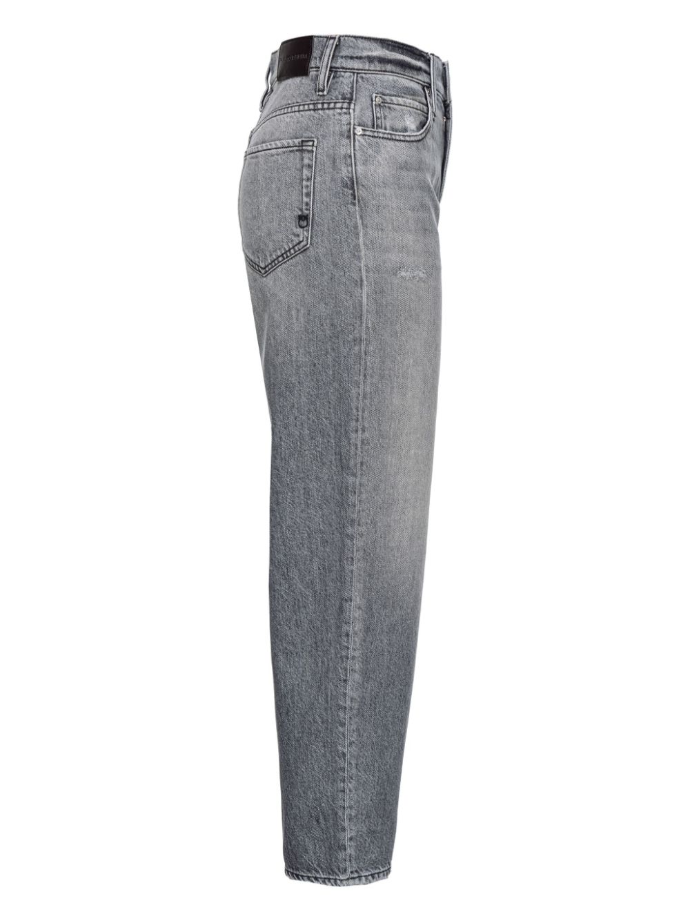 Shop Pinko Estelle Cotton-blend Jeans In Grey