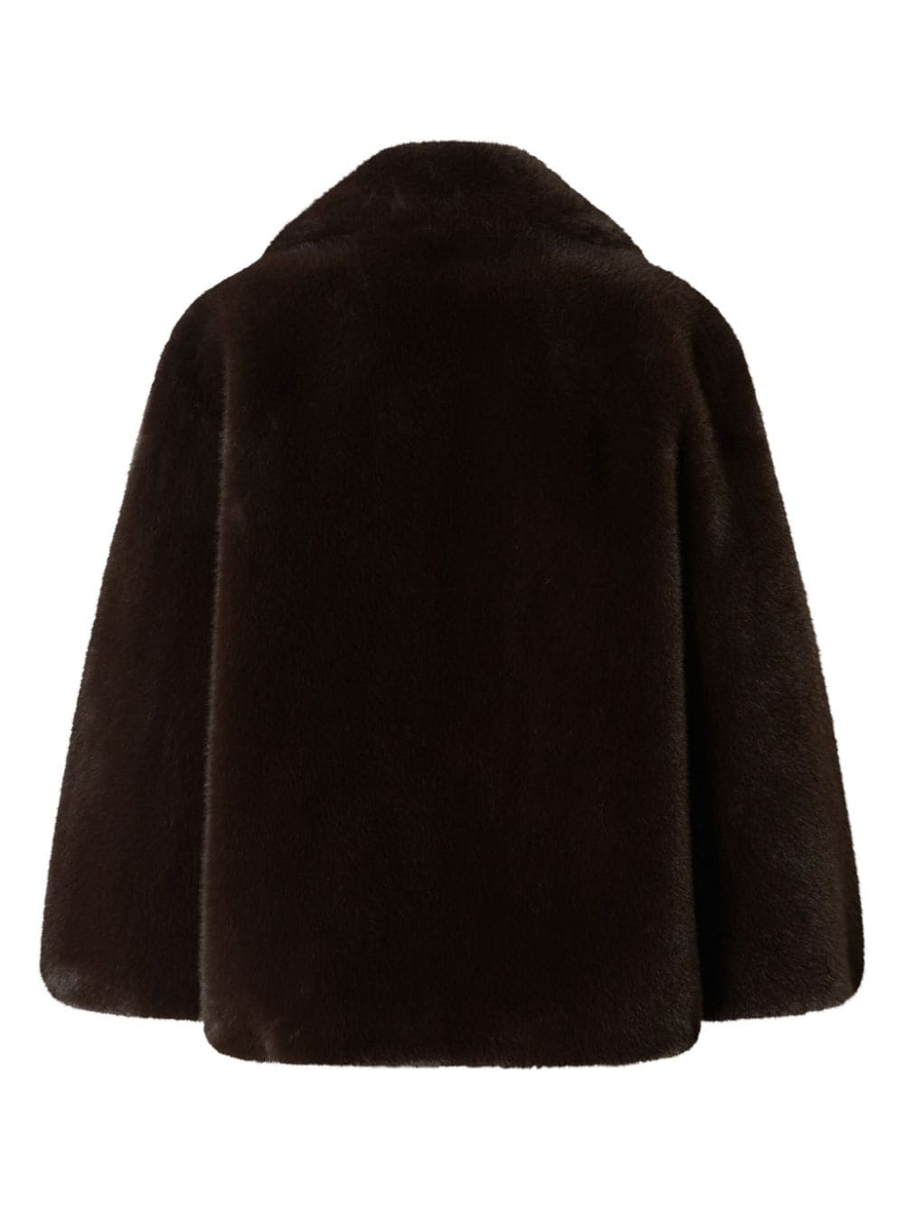 Shop Pinko Alighieri Faux Fur Coat In Brown