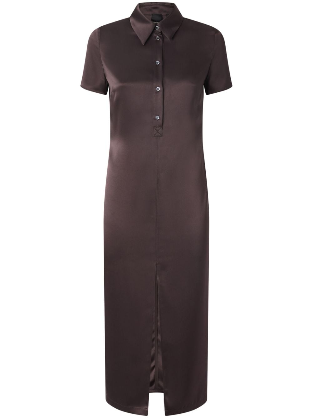 Shop Pinko Ancora Midi Dress In Brown