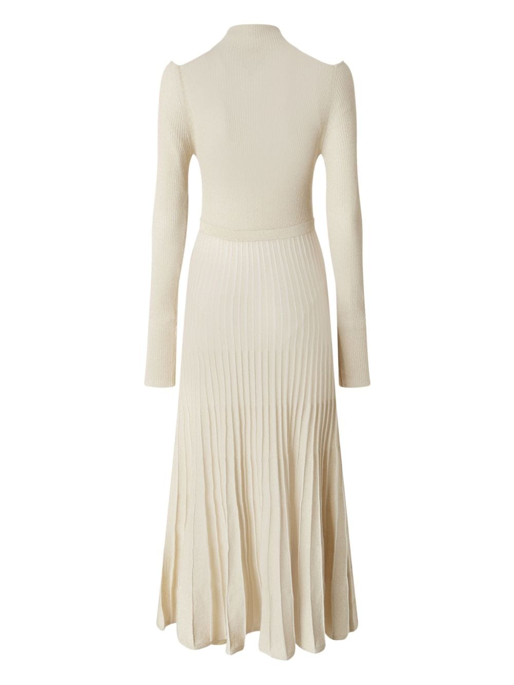 PINKO knitted pleated dress - Beige