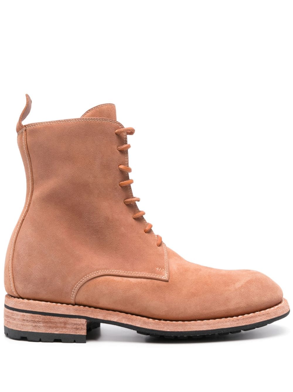 Guidi Enkellaarzen met veters Beige