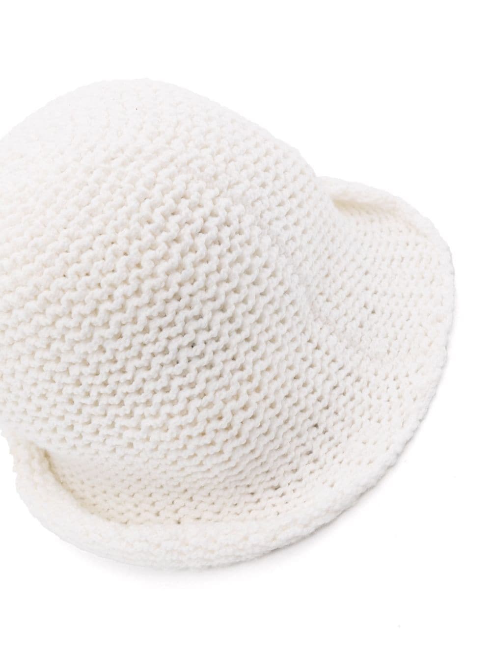 Loro Piana Hida crochet-knit bucket hat - Wit