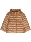 Herno funnel-neck puffer jacket - Gold