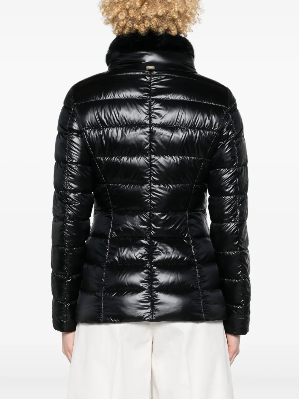 HERNO BELTED HIGH-NECK DOWN JACKET