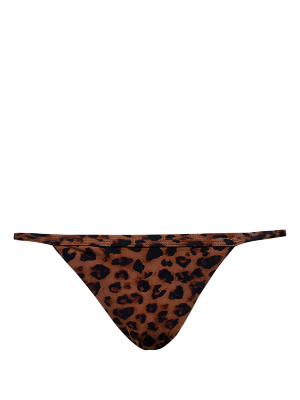 Christopher Esber Slip bikini leopardati - Marrone