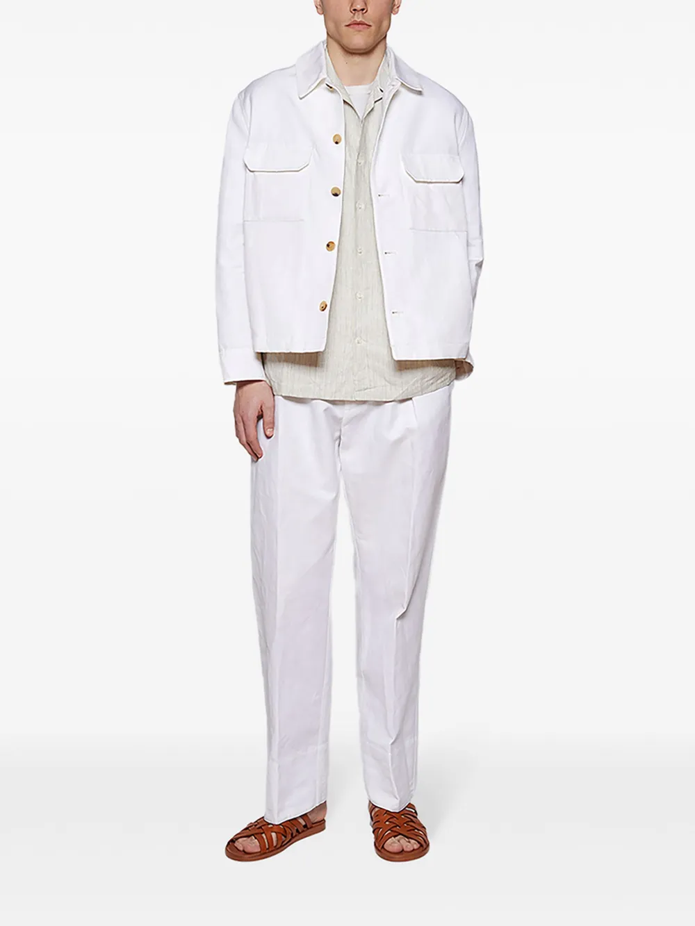 Loro Piana Reinga straight broek - Wit