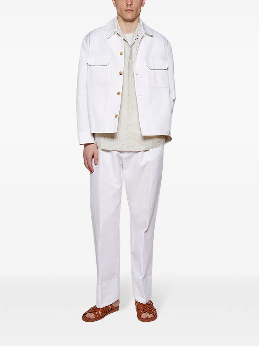 Loro Piana Tindaro linnen overhemd - Grijs