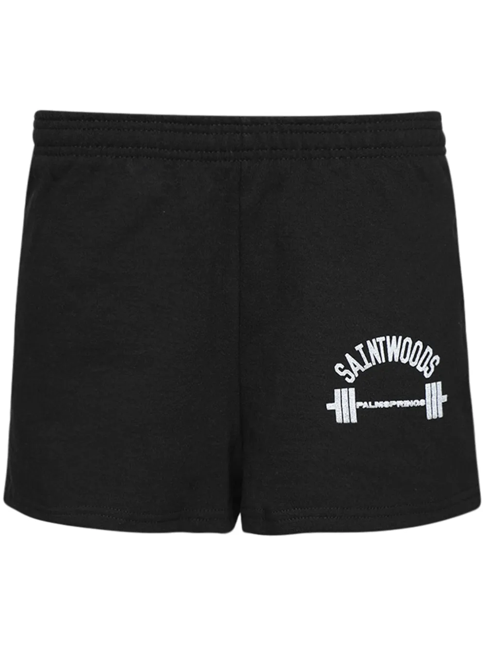 Saintwoods Joggingshorts Mit Logo-print In Black