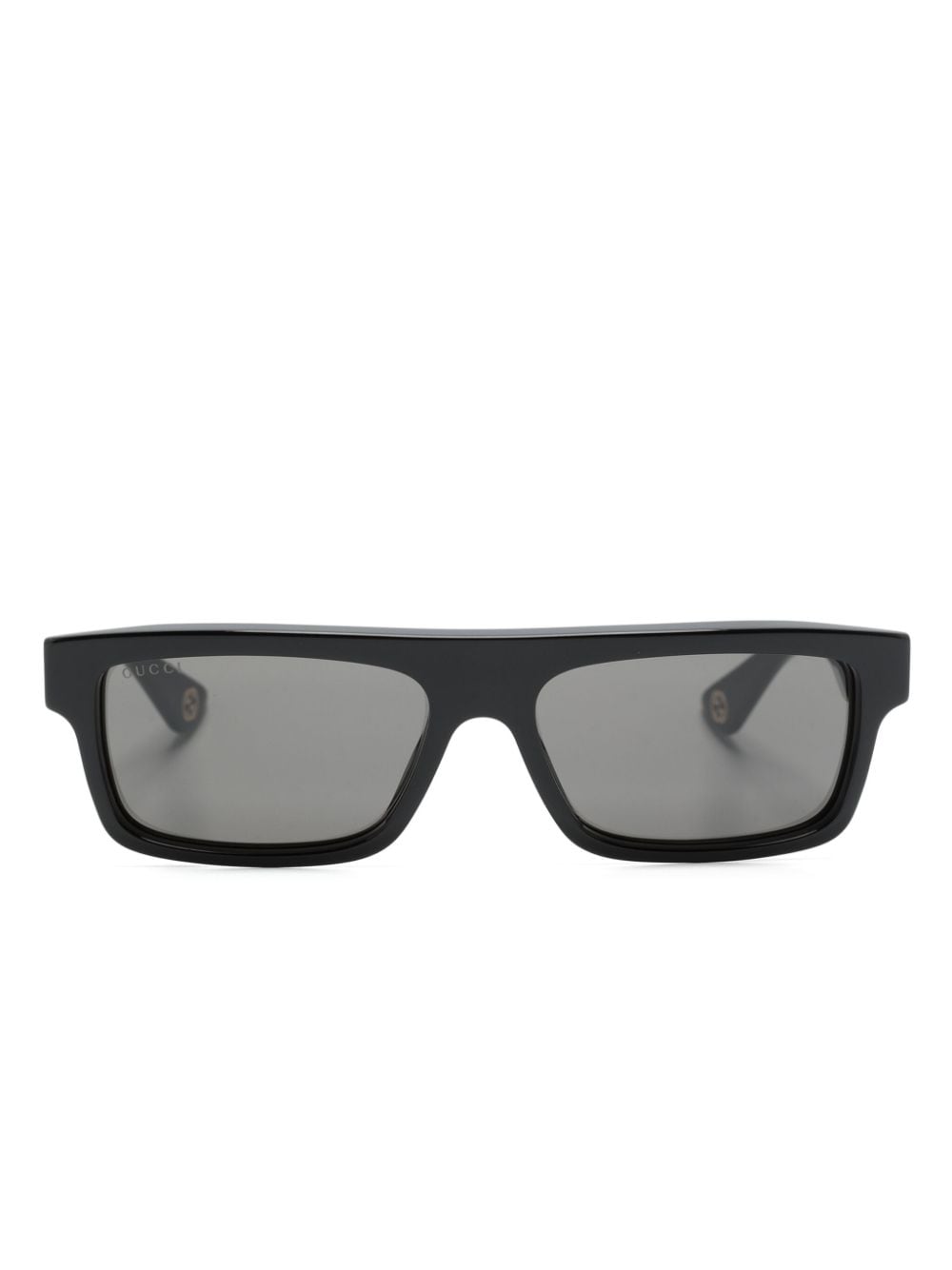 Gucci Eyewear Zonnebril met rechthoekig montuur Zwart