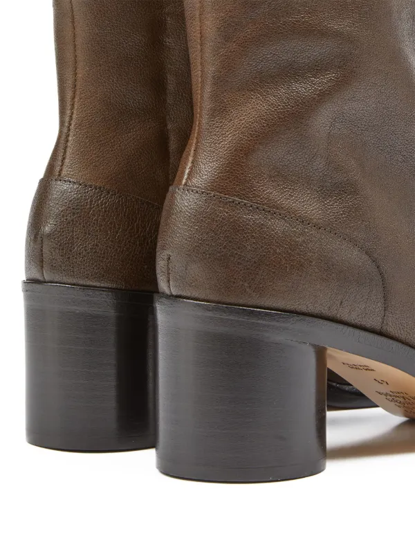 Maison Margiela 60mm Tabi Ankle Boots | Brown | FARFETCH
