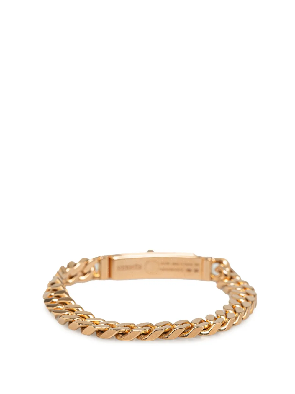 Hermès Pre-Owned 2020-2024 18kt roségouden Kelly Gourmette schakelarmband met diamant - Roze