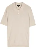 Theory short-sleeve cable-knit polo shirt - Neutrals