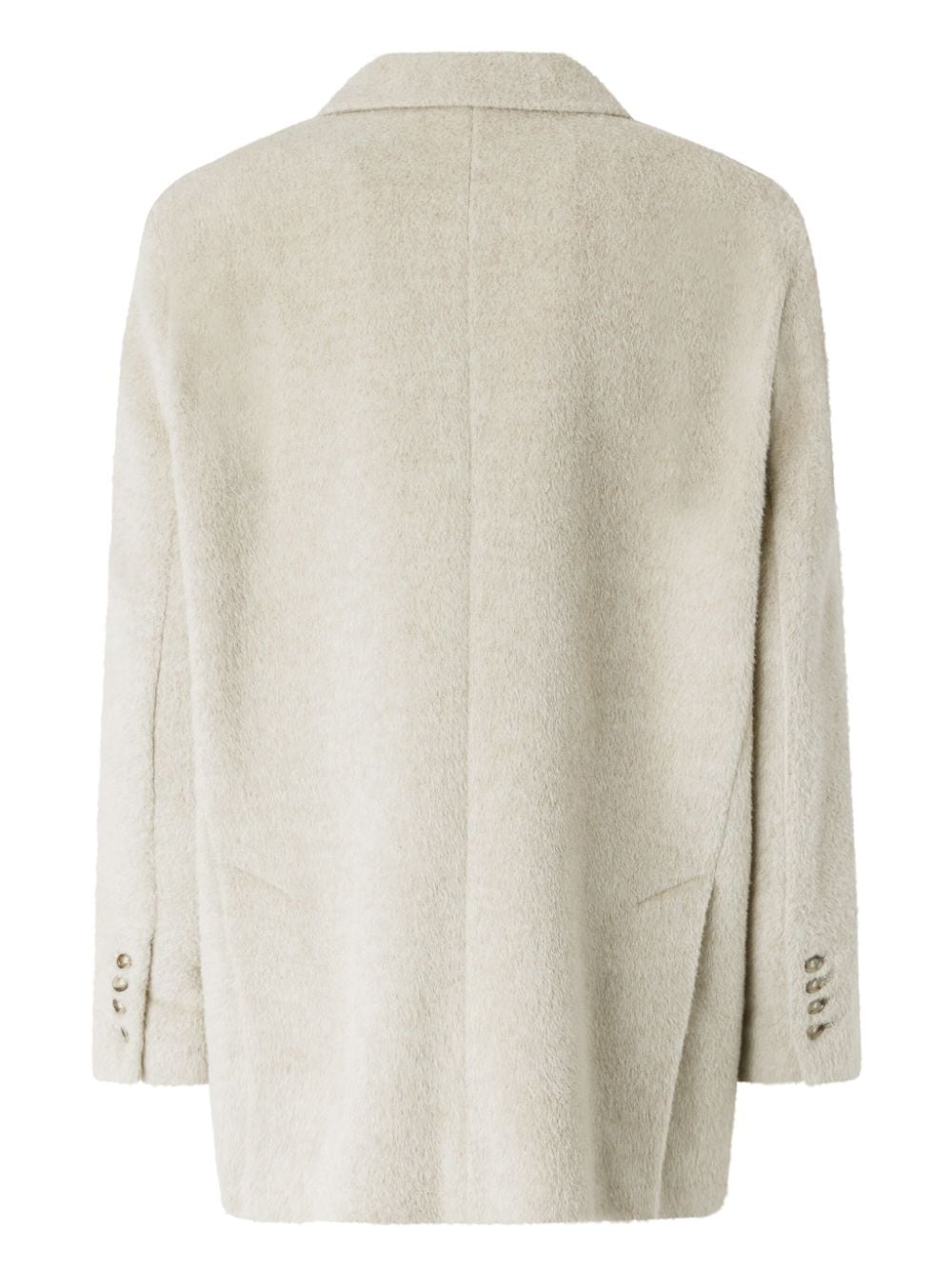 Shop Pinko Alpaca-blend Blazer In Nude