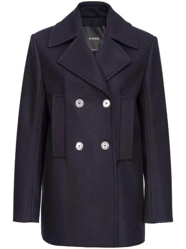 PINKO ピンコ　イタリア製　新品　タグ付　ピーコート　定価75600円！ PINKO ピーコート | ブラック | FARFETCH JP