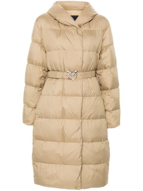 PINKO belted puffer coat