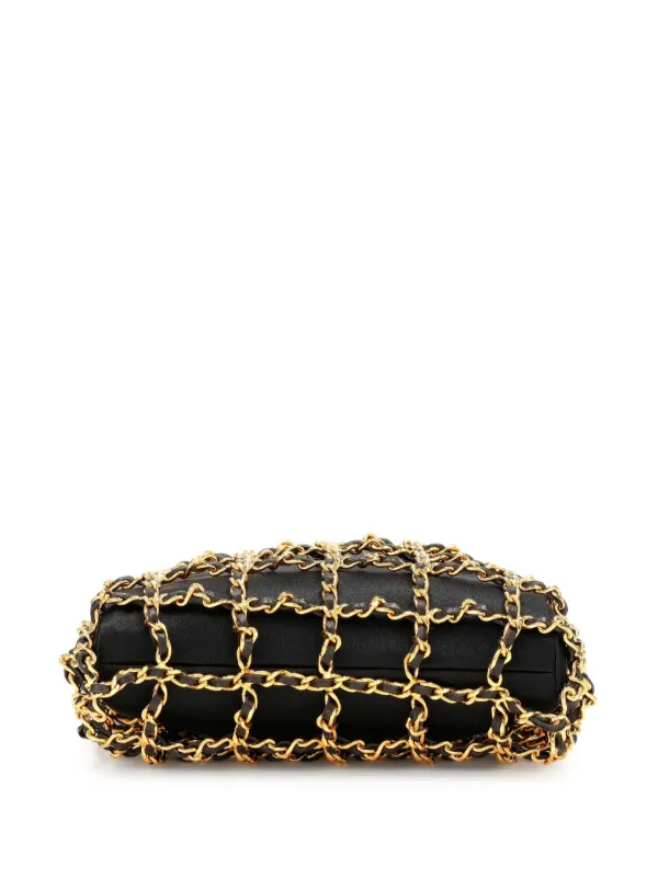 CHANEL Pre-Owned シルク クラッチバッグ | ブラック | FARFETCH JP