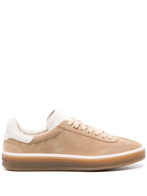 Loro Piana Tennis lace-up suede sneakers