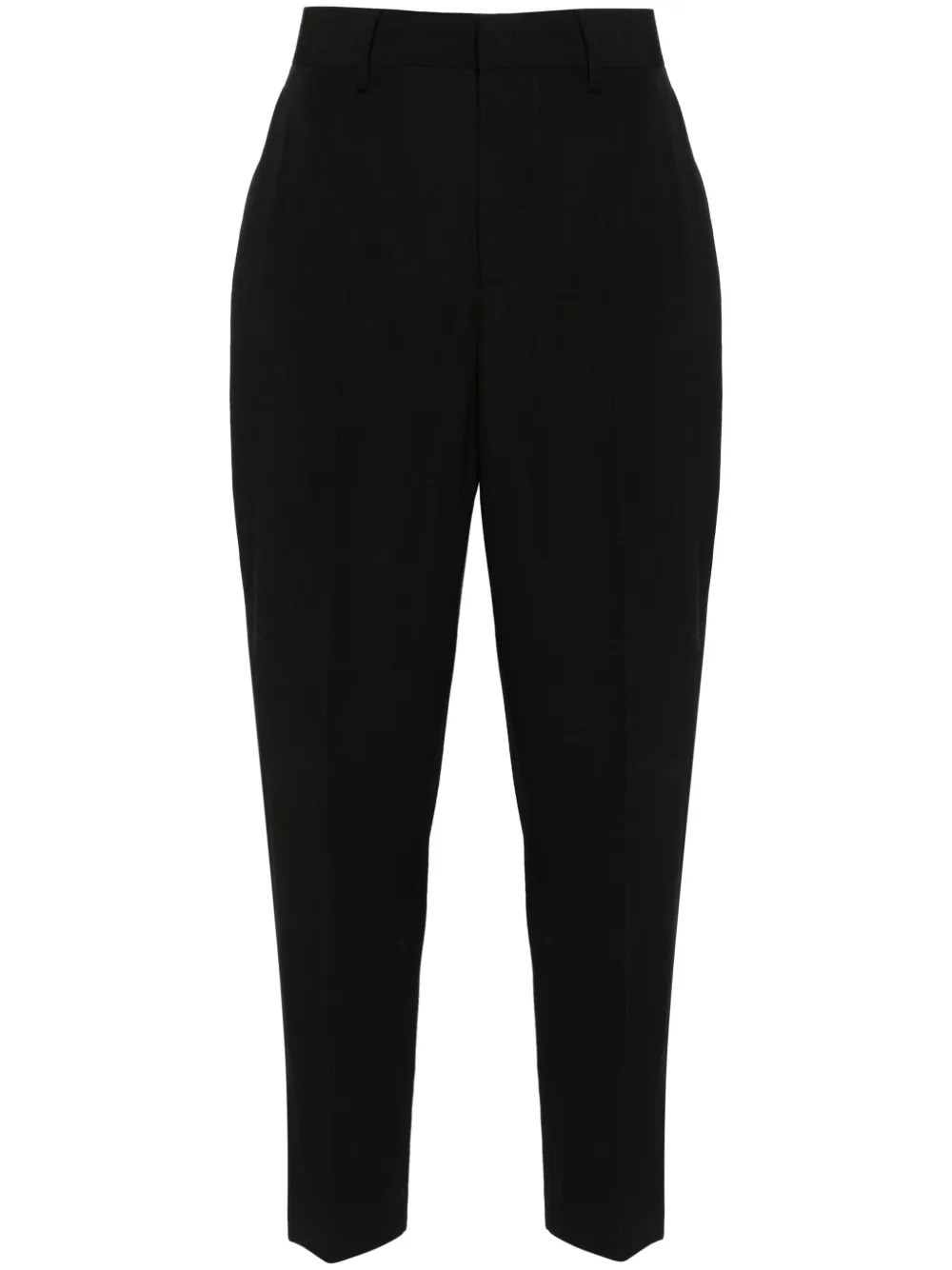 Dsquared2 Straight Cropped Trousers In Black