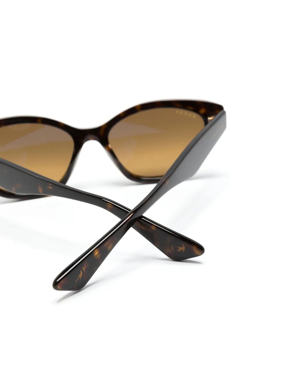 Gucci Eyewear Zonnebril met cat-eye montuur Bruin