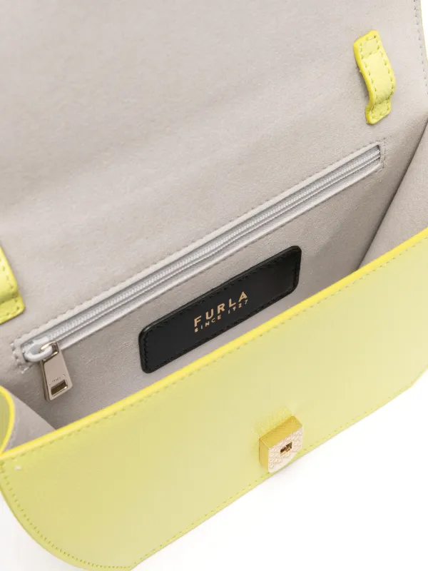 Furla Sfera Leather Crossbody Bag Yellow FARFETCH IE