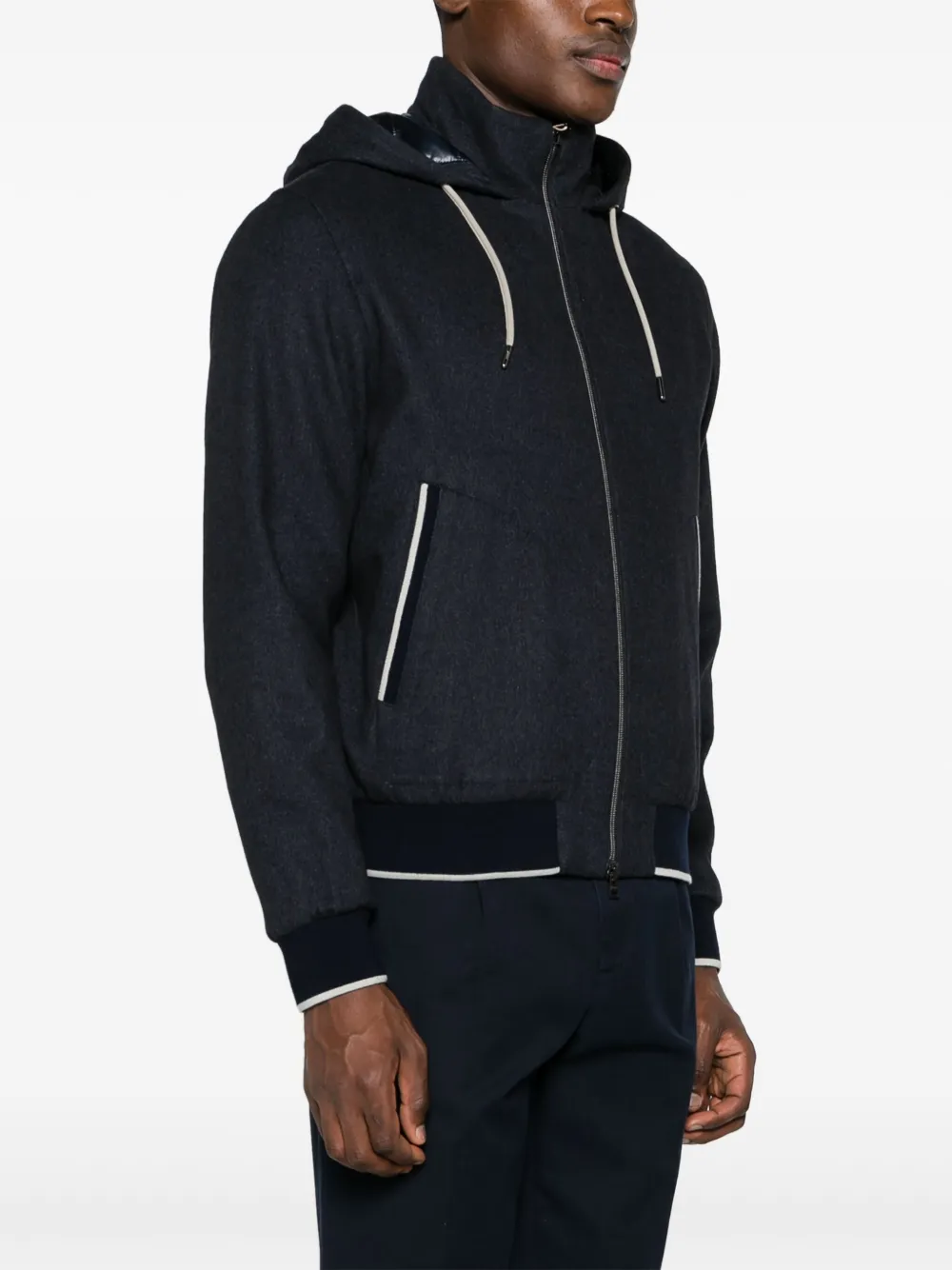 Herno Jack met capuchon Blauw