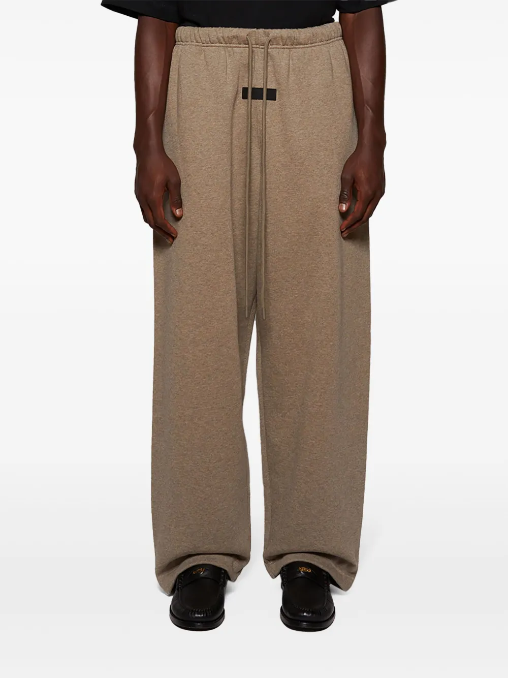 Essentials Logo-patch Track Pants In Grey