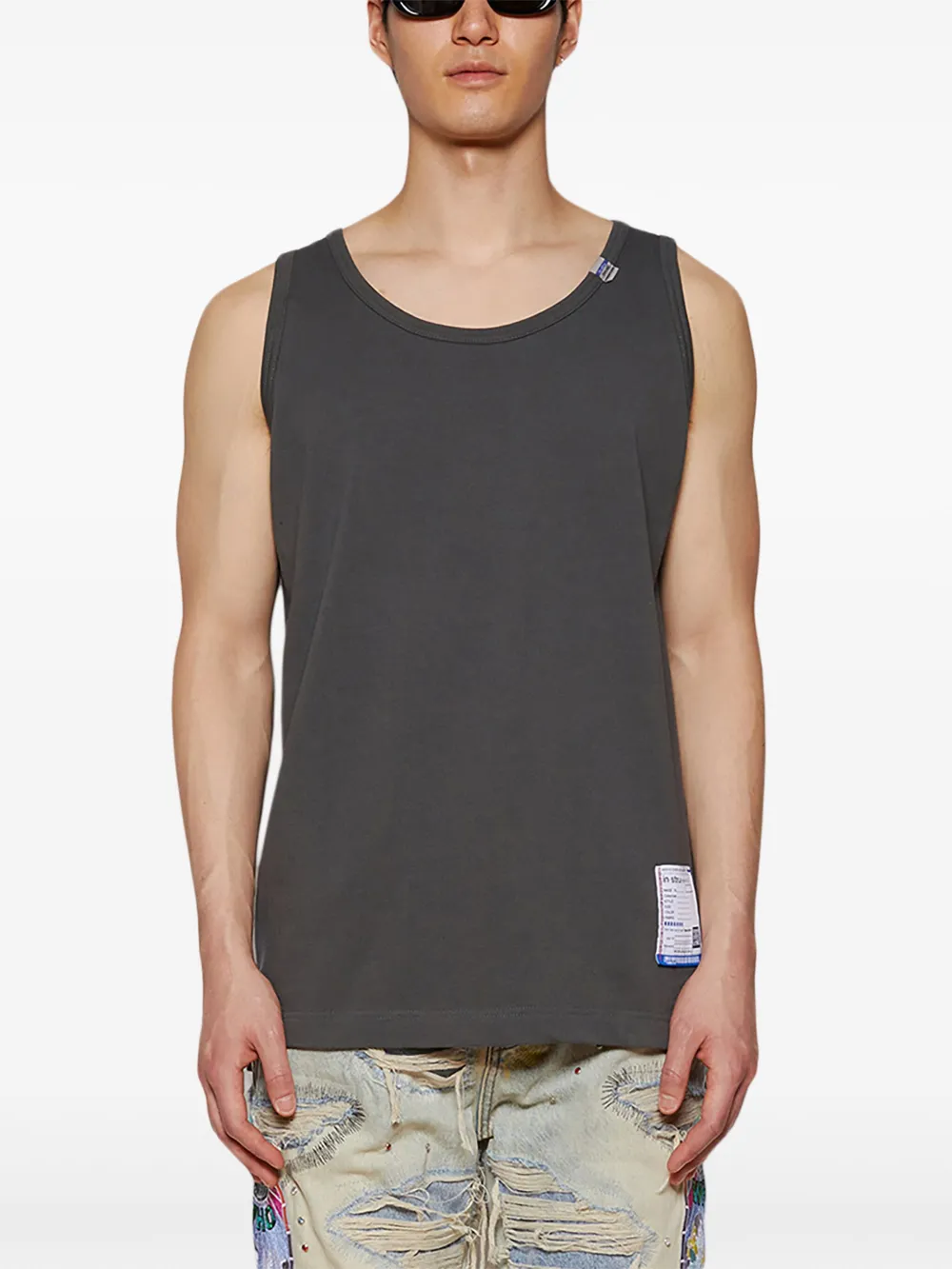 Miharayasuhiro Heavy Weight Tank Top In Grey