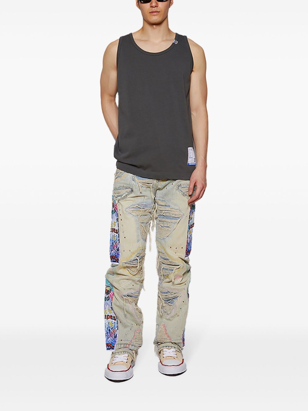 Maison MIHARA YASUHIRO Heavy Weight tank top - Grijs