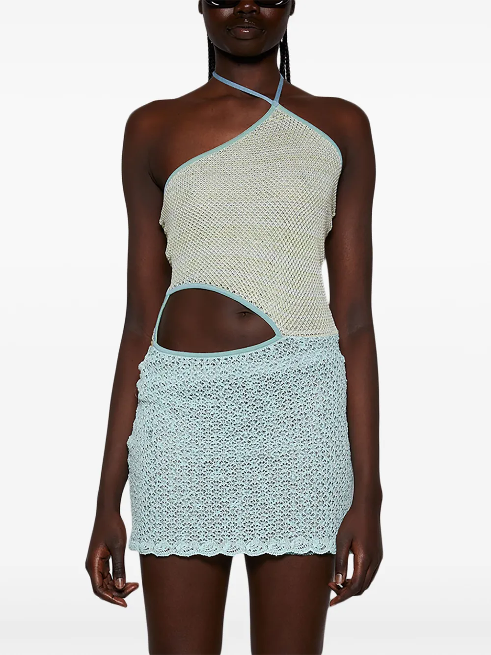  Roberta Einer Jasmine Knitted Minidress - Blue 