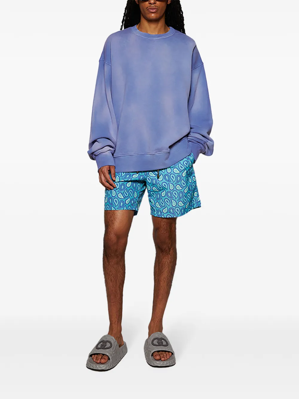 Nahmias Sweater met ronde hals - Blauw