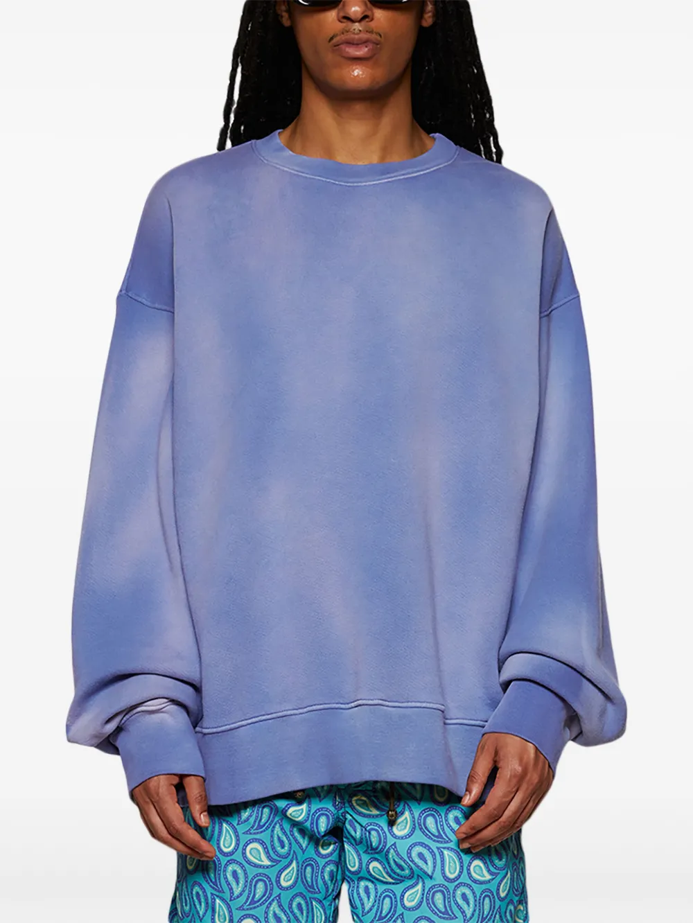 Nahmias Sweater met ronde hals Blauw