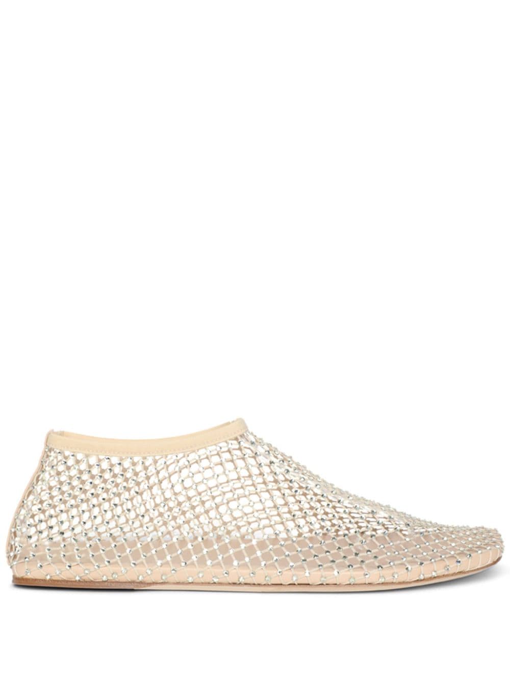 Shop Christopher Esber Minette Mesh Ballerina Shoes In Neutrals