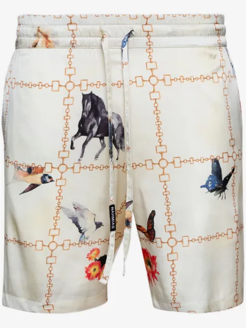 Nahmias Shorts mit Wildlife-Print