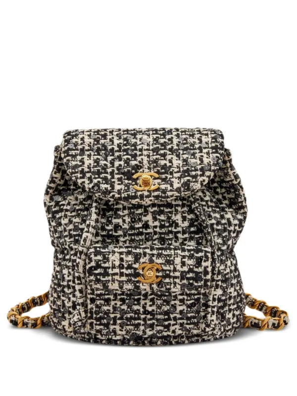 Chanel Pre-owned 1994 Duma Backpack in Black