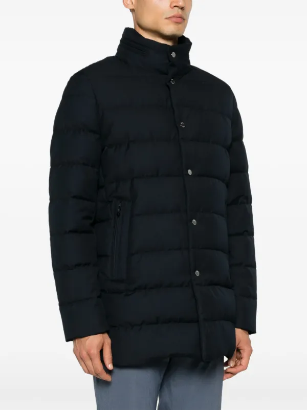 Moorer Imel-Pum Padded Coat | Blue | FARFETCH MY